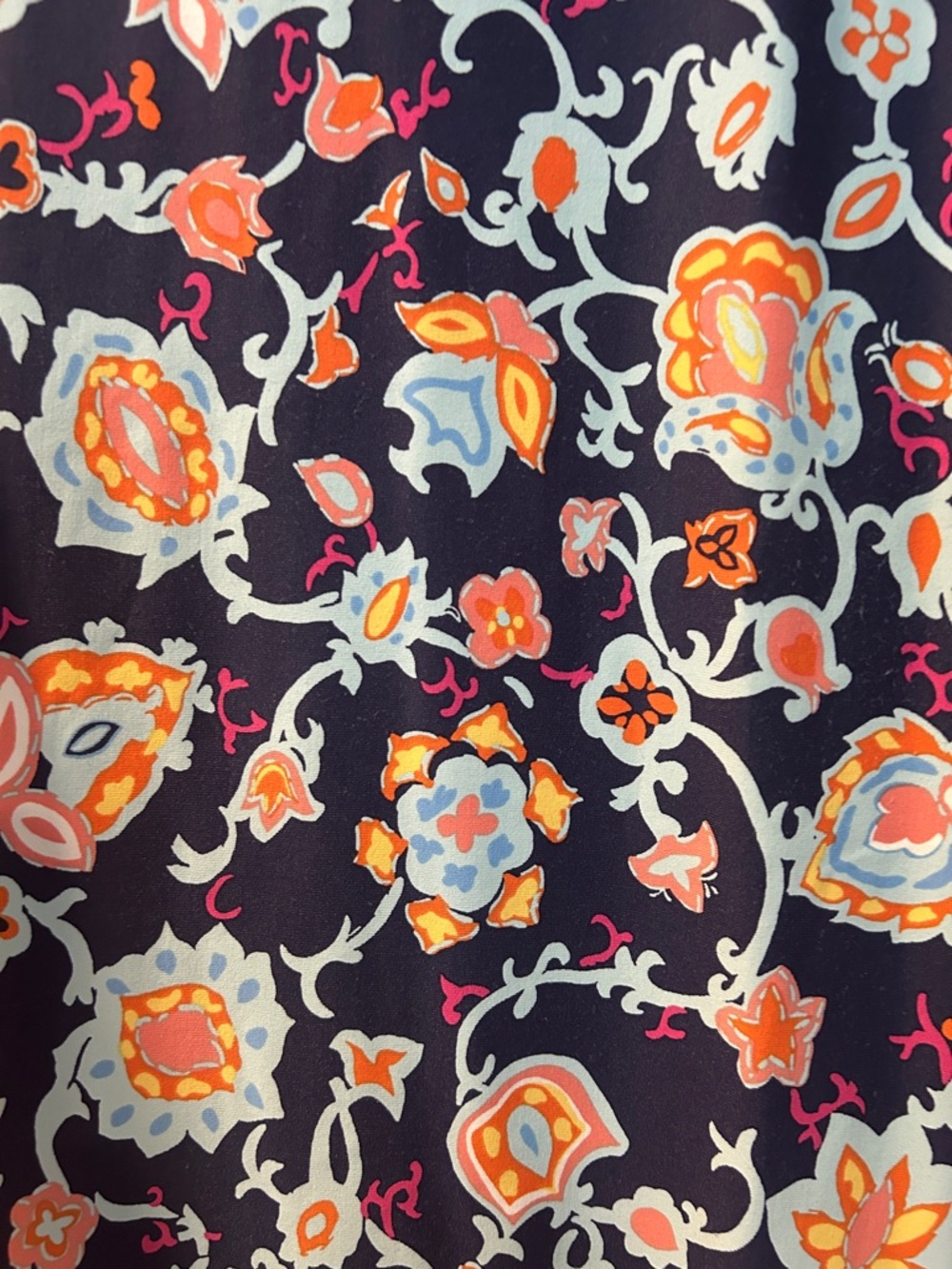 Talbots NWOT Effortless Jersey Floral Shift Dress XL Petite Midi - Picture 4 of 5